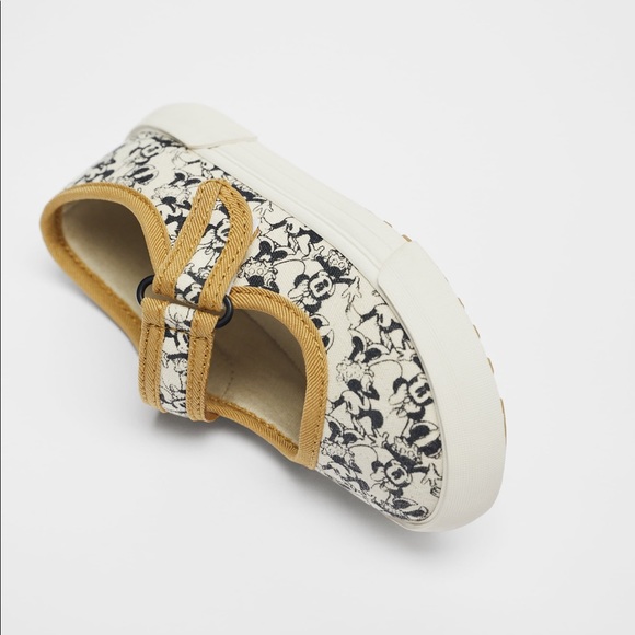 NWT Zara Size 11 toddler Minnie Mouse Disney cotton sneakers - Picture 3 of 5